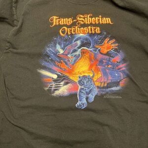 Black Short Sleeve Tee with Colorful Graphic Print